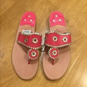 Pink and gold Jack Rogers: brand new, never worn